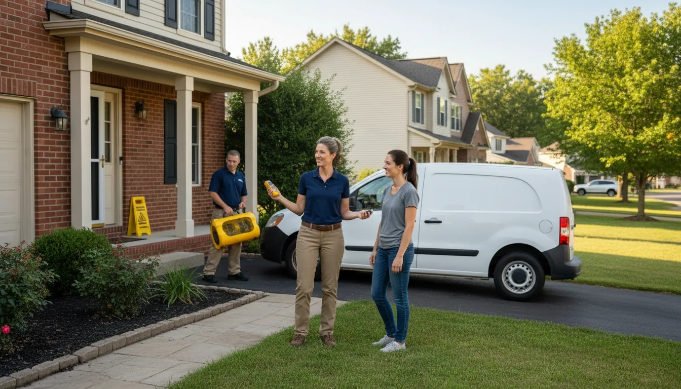 Residential water damage restoration in Matheson, CO